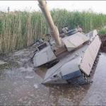Abrams in water