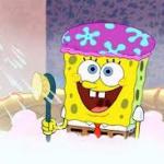 Spongebob in the Shower