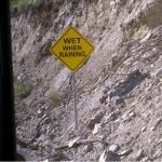 wet when raning