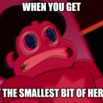 Fast Steven | WHEN YOU GET; JUST THE SMALLEST BIT OF HEROINE | image tagged in fast steven | made w/ Imgflip meme maker