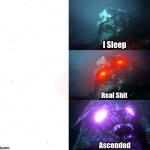 Sleeping Shaq (TFP Megatron Style with Ascended) meme