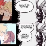 Only villains do that | image tagged in all might only villains | made w/ Imgflip meme maker