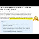 MS Office 365 ProPlus Update Discontinued