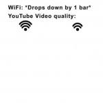 Wifi drops by 1 bar meme