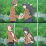 Anime Girl Slapping A Guy meme