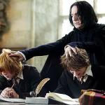 Snape separating harry and ron