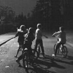 Kids on bikes in the 80s meme