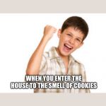 Can u relate? | WHEN YOU ENTER THE HOUSE TO THE SMELL OF COOKIES | image tagged in idk,funny | made w/ Imgflip meme maker