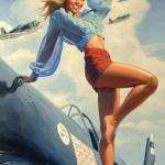 Military Art - Girl F4U Corsair