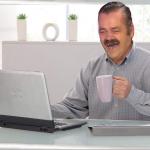 risitas old men laptop cofee