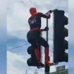 spiderman on a pole meme