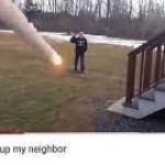 I blow up my neighbour