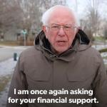 Sanders wants your financial support