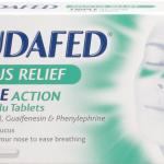 UK Sudafed, recommended by 1 out of 45 presidents