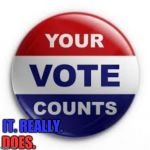 Vote | IT. REALLY. DOES. | image tagged in vote | made w/ Imgflip meme maker