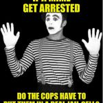 mime | IF A MIME GET ARRESTED; DO THE COPS HAVE TO PUT THEM IN A REAL JAIL CELL? | image tagged in mime | made w/ Imgflip meme maker