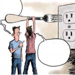 Sticking Fork In Electric Outlet