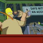 Simpsons Days without accident meme