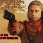 Revolver Ocelot Has Found Your Sin Unforgivable meme