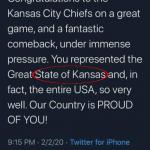 Donald Trump Kansas City Kansas Superbowl