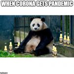 Pandemic Corona | WHEN CORONA GETS PANDEMIC | image tagged in pandemic corona | made w/ Imgflip meme maker