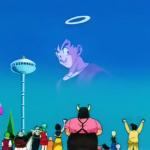 Goku in the sky