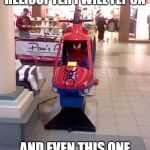 Spiderman Helicopter Mall | THIS IS THE ONLY HELICOPTER I WILL FLY ON; AND EVEN THIS ONE IS SUSPECT TO A CRASH | image tagged in spiderman helicopter mall | made w/ Imgflip meme maker