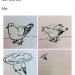 Helicopter pigeon