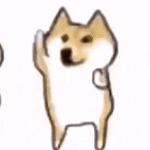 group of doges dancing
