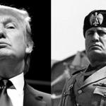 Trump Mussolini meme