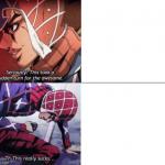 Mista version of the drake meme