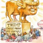 Trump Golden Calf false god meme