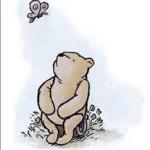 Pooh Butterfly Pondering