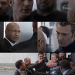 Captain America elevator fight