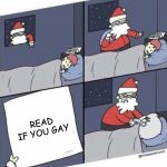 Santa Letter Gun Pillow | READ IF YOU GAY | image tagged in santa letter gun pillow | made w/ Imgflip meme maker