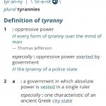 Tyranny definition