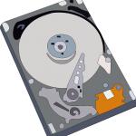 Hard disk drive illustration