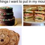 Things I want to put in my mouth