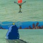 squidward run over china flag