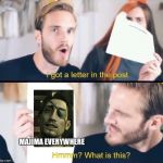 I got a letter in the post, Hmm what is this? | MAJIMA EVERYWHERE | image tagged in i got a letter in the post hmm what is this | made w/ Imgflip meme maker