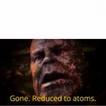 Gone, reduced to atoms meme