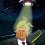 Trump, UFO, flying saucer