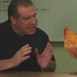 phil swift talking to a chicken meme