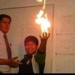 Kid Holding Fire