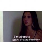 daily breakdown