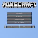 Minecraft menu Yellow text template