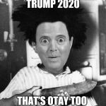 Trump 2020 | TRUMP 2020; THAT'S OTAY TOO | image tagged in trump 2020,adam schiff,buckwheat | made w/ Imgflip meme maker