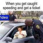 Nancy Pelosi Tearing Up Speeding Ticket