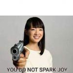 You do not spark joy