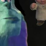 Oh no the Ice Age baby | OOGA BOOGA I'M THE ICE AGE BABY; AWWWWW CRAP | image tagged in oh no the ice age baby | made w/ Imgflip meme maker